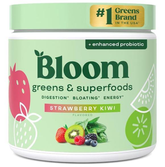 Bloom - Greens and Superfoods Strawberry Kiwi 50 servicios