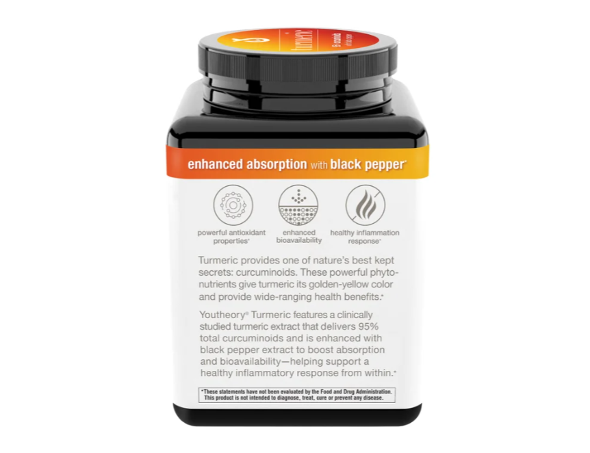 Youtheory - Turmeric 2250mg 210 capsules - Imagen 2