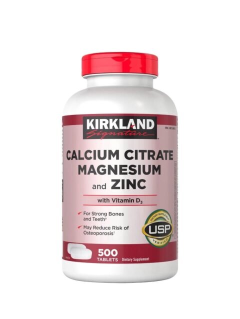 Kirkland - Calcium Citrate Magnesium and Zinc with Vitamin D3 500 tablets